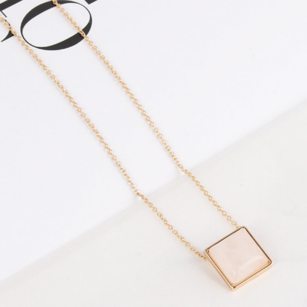 Square Drop Necklace-7